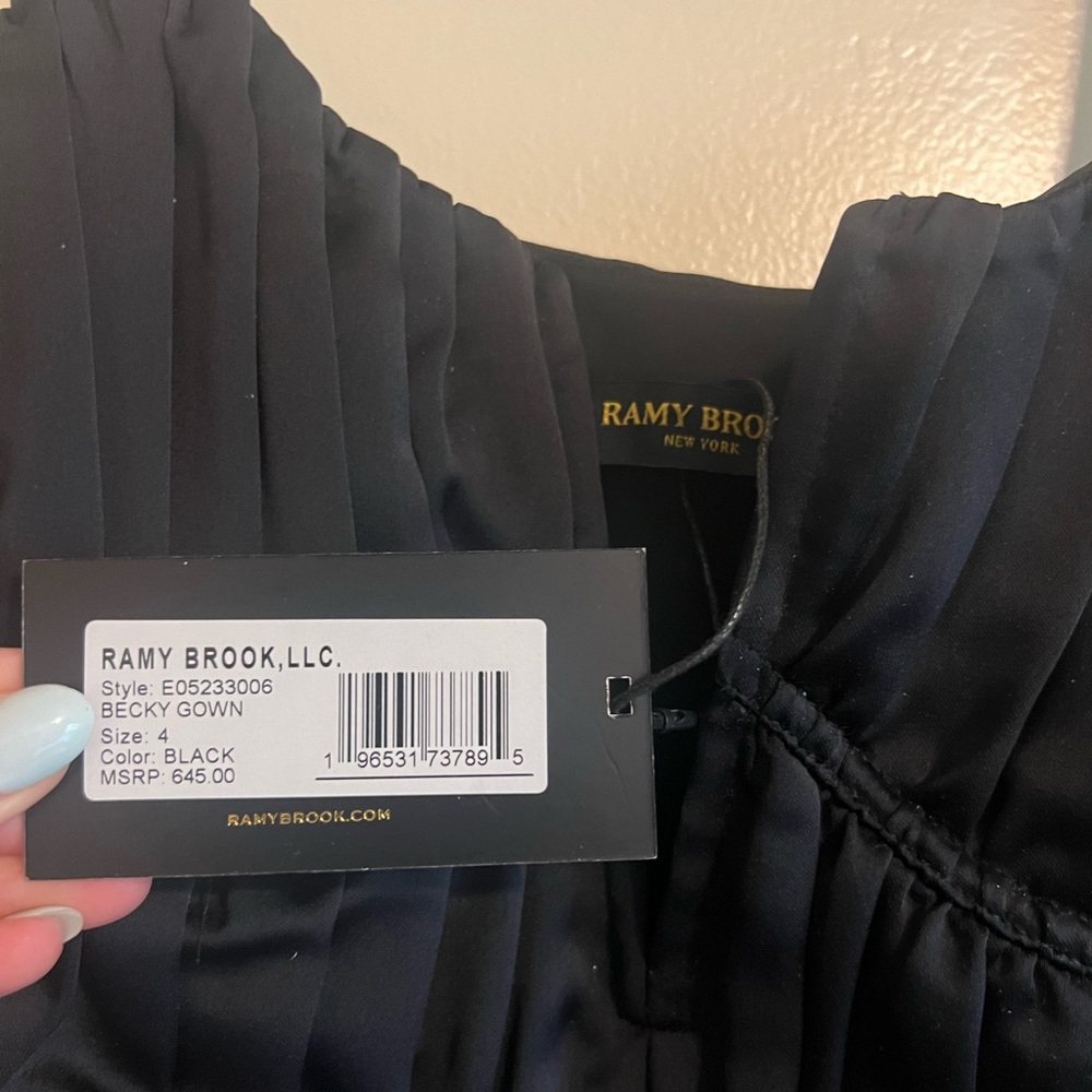 Ramy Brook Black Spaghetti-Strap Maxi Dress - Picture 2 of 4